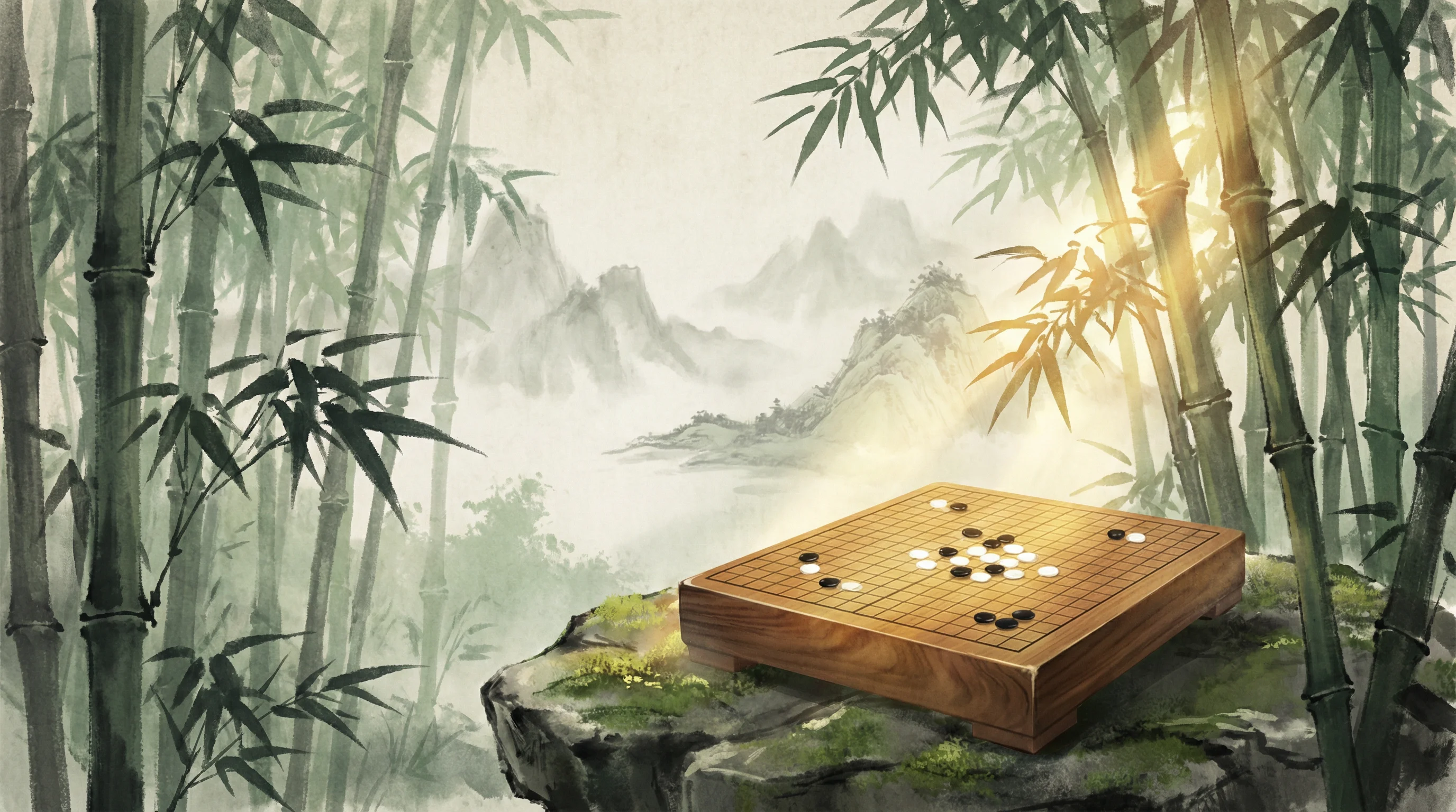 竹林隐士围棋道场 财神棋牌 全景